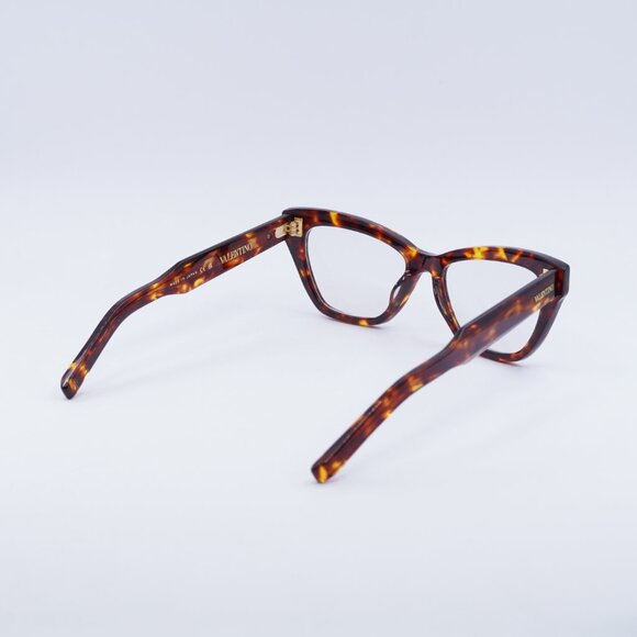 Valentino V-TALE VLX-140B Eyeglasses Havana 53mm Cat Eye Frame - Picture 4 of 11